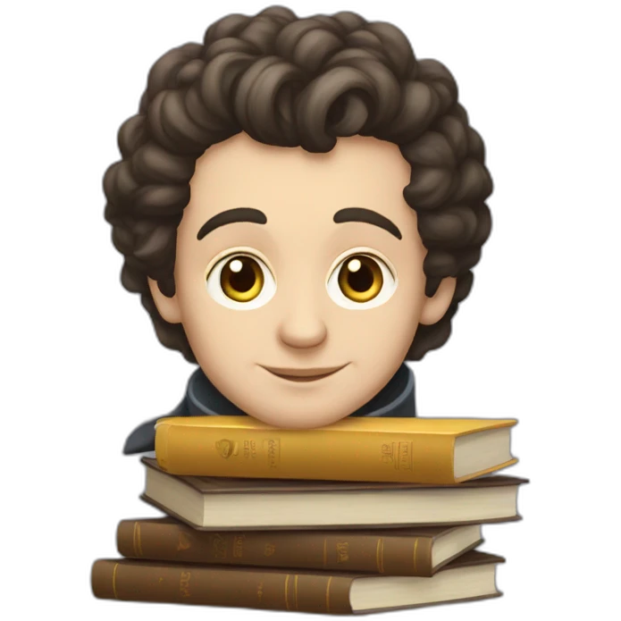 pushkin and books emoji