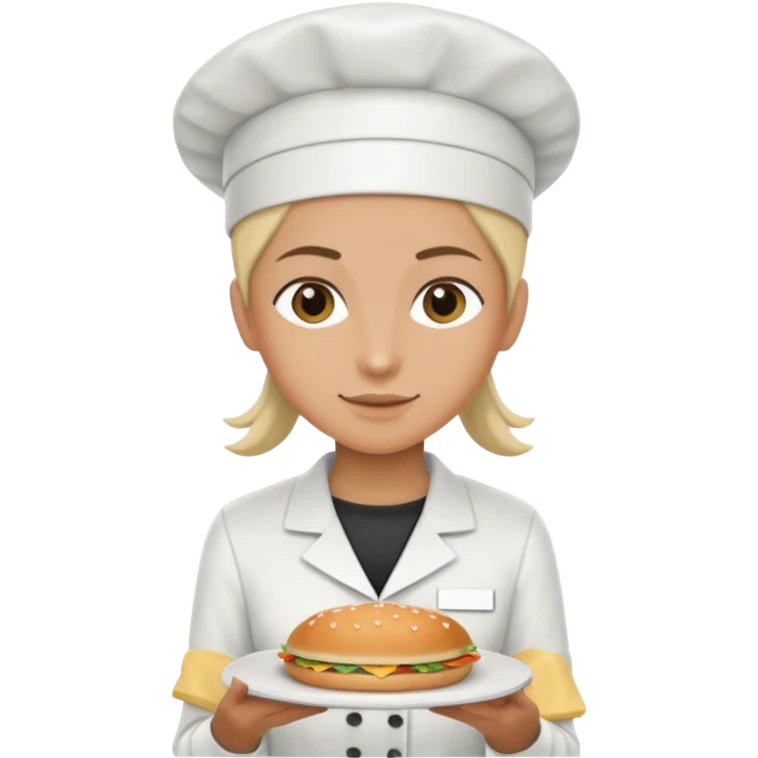 hazme una persona atendiendo en un comedor universitario emoji