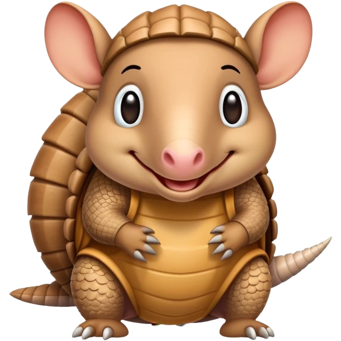 Happy armadillo emoji