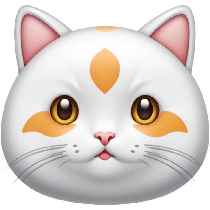웃고있는 단순한 고양이 emoji