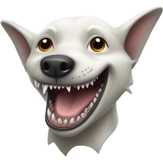 Shark dog emoji