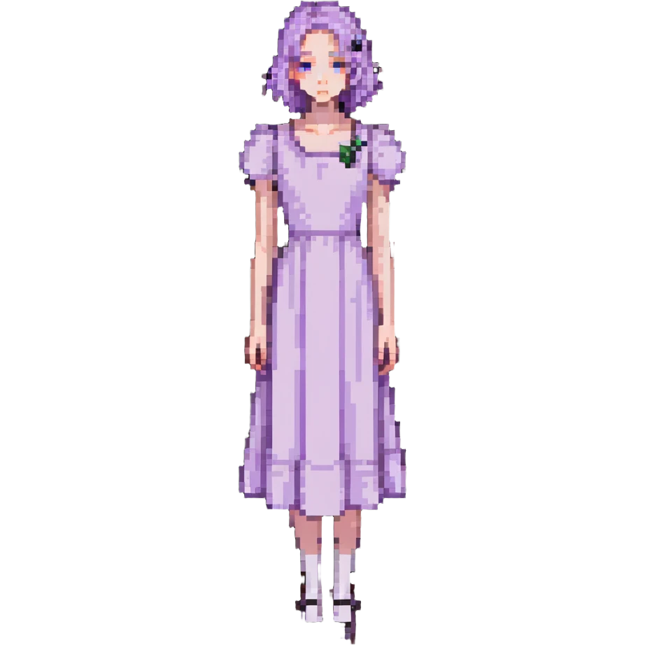 very pale almost white lavender rosy dress emoji