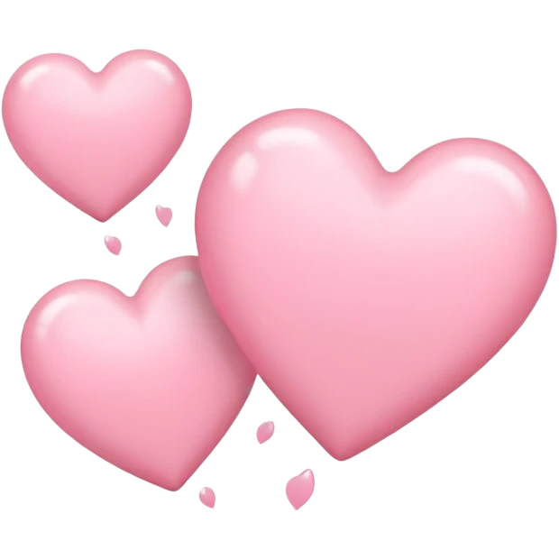 Light pink hearts emoji