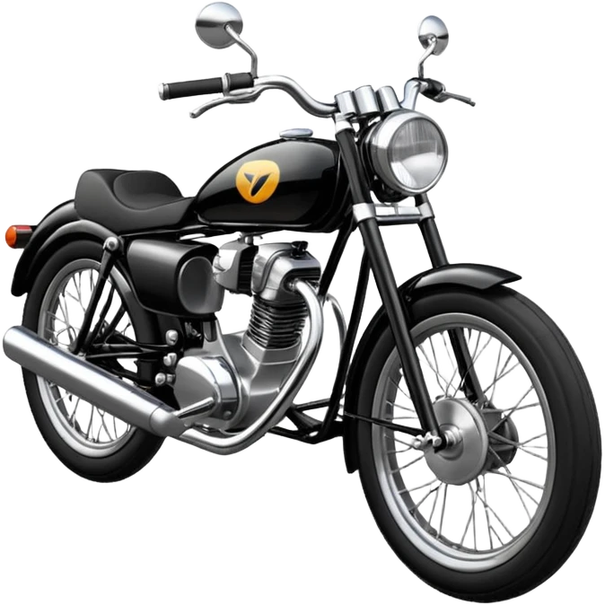 Yezdi roadster bike emoji black emoji