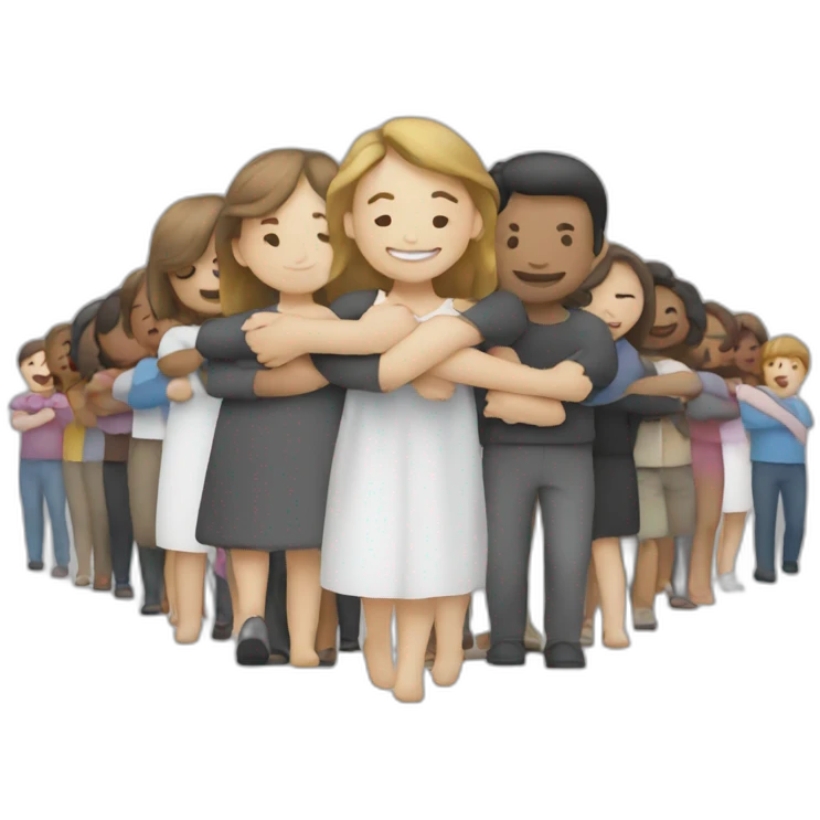 People linking arms emoji