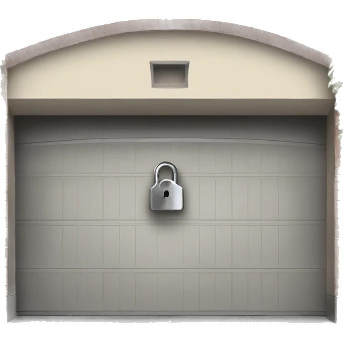 garage with a lock on top emoji