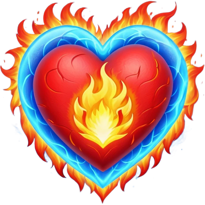 ❤️‍🔥💙 emoji