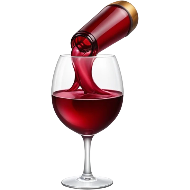 Red wine heart  emoji