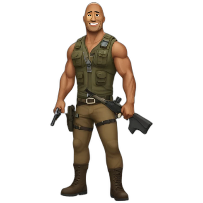 Dwayne Johnson hunter emoji