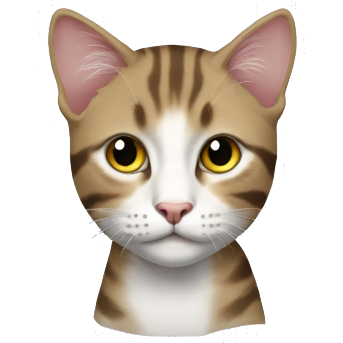 котик черный с бантиком emoji