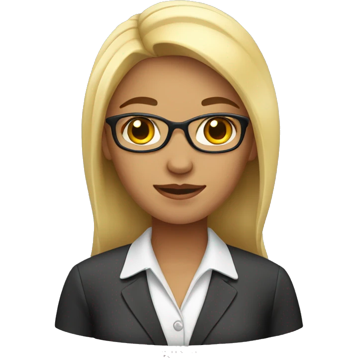 Female office girl emoji
