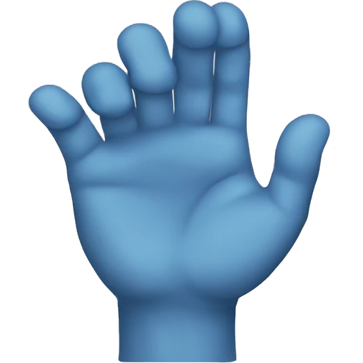 s shape using hand emoji