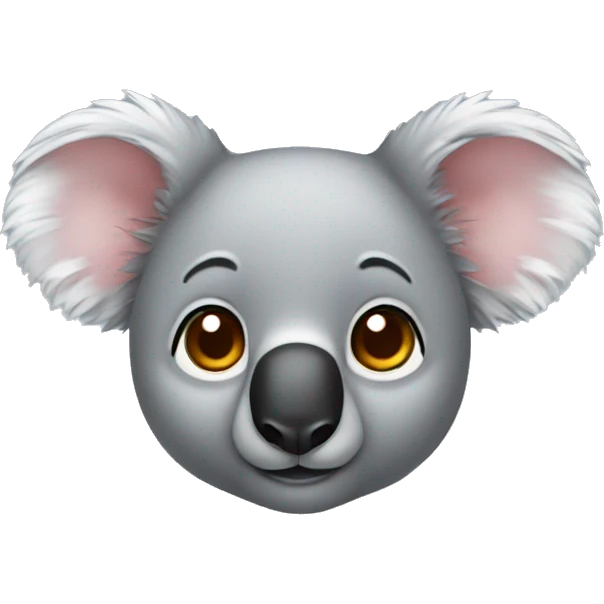 koala human small ears emoji