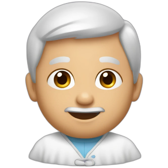 Un papa avc des bébés emoji