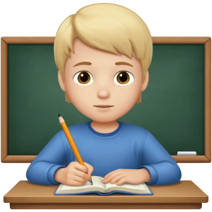 Little nice boy straight a student emoji