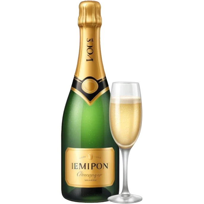 Champaine bottle emoji