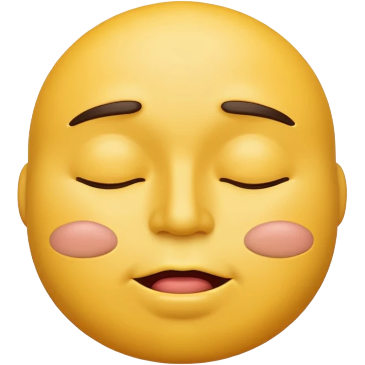 A male emoji with big fat lips with it’s eyes closed not smiling with its mouth closed and it’s yellow while making the ishowspeed face emoji