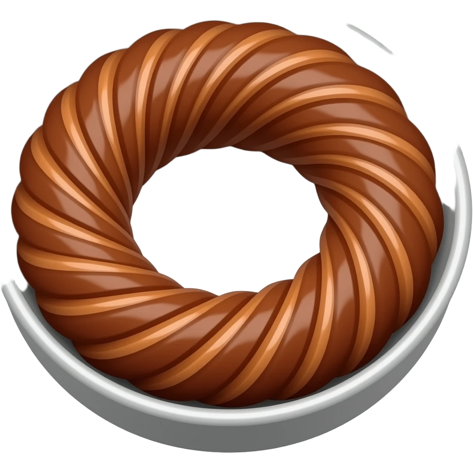 Kunafa chocolate flavour (180 DEFREE ANGLE)(NO bowl)(Round) emoji