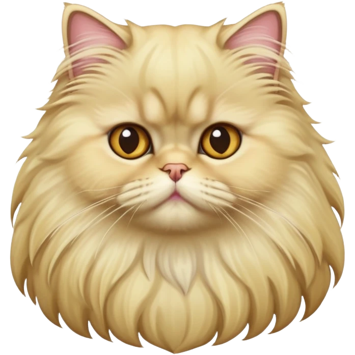 blonde persian cat emoji