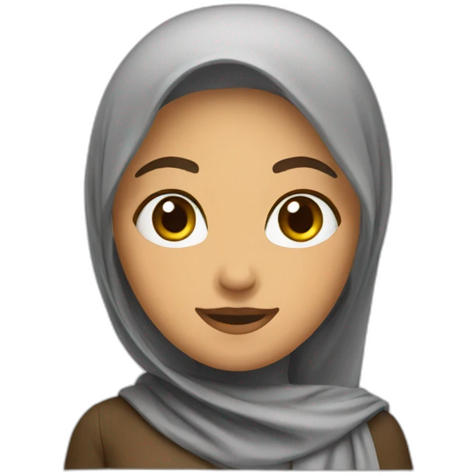 Talk to hand arab female emoji