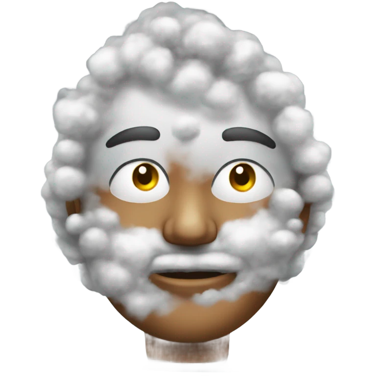 face full of powder emoji