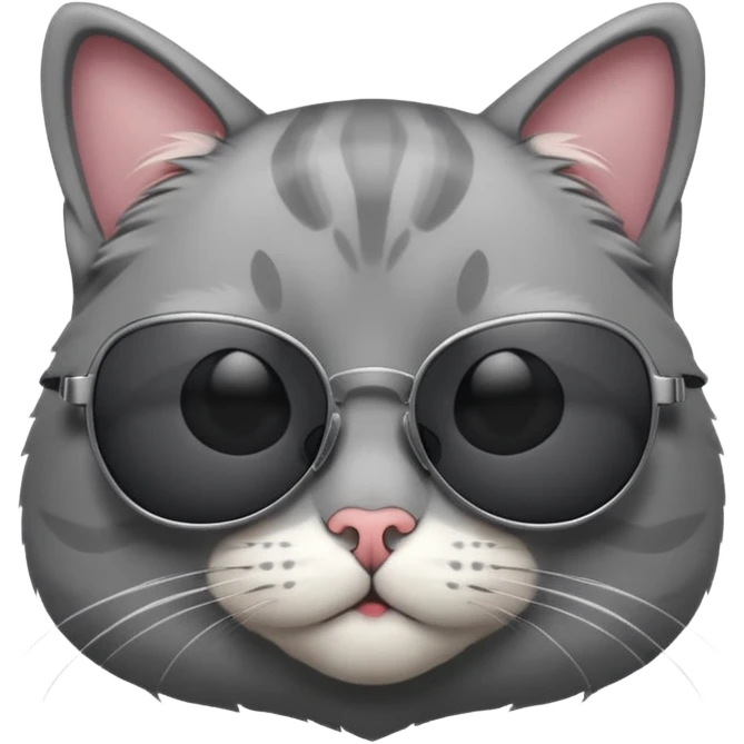 Cat wearing sunglasses emoji