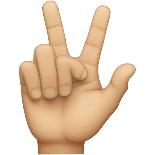 westside-hand-sign, back of hand emoji