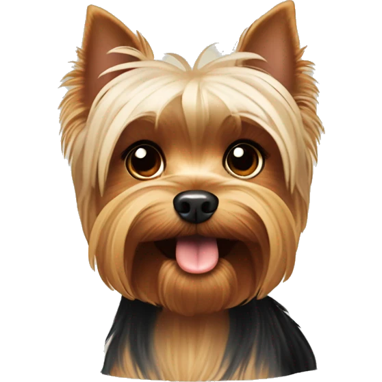 cute Yorkshire Terrier emoji