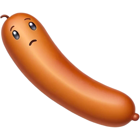 Une saucisse qui pleure emoji