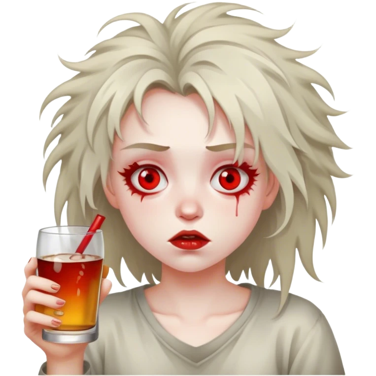 Evil drunk girl  emoji