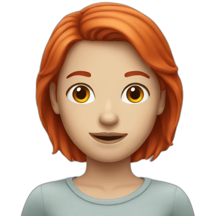 Alexa red head emoji