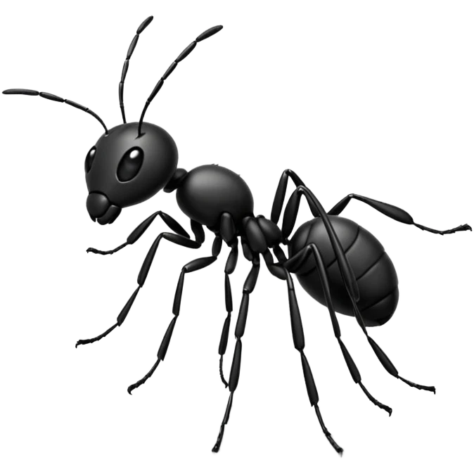 an ant that is jumping over stones emoji