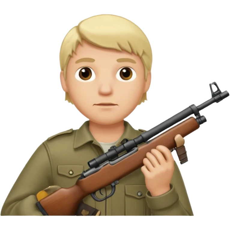 Tüfek tutan erkek sarşın emoji