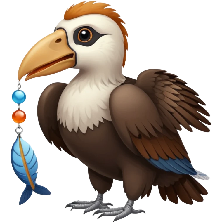 el condor avec un poisson emoji