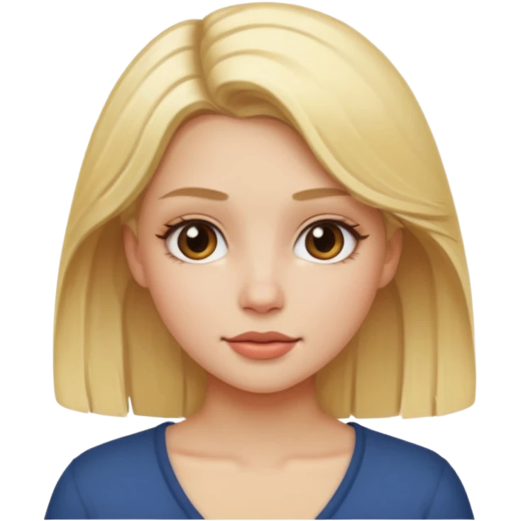 Blonde girl aesthetic  emoji