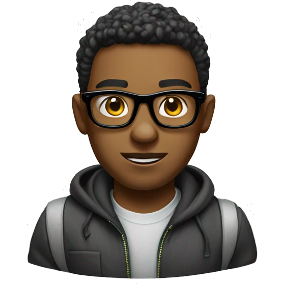 swagged out nerd with money emoji