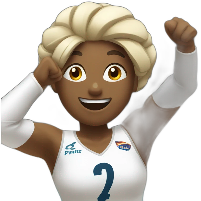 Passionate volleyball player emoji