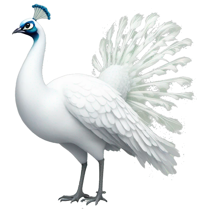 White Peacock emoji