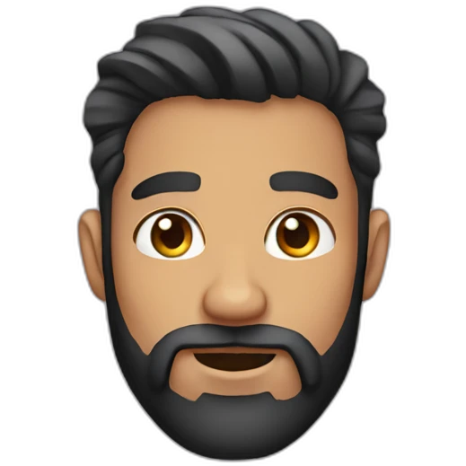 Guy with beard and piercings emoji