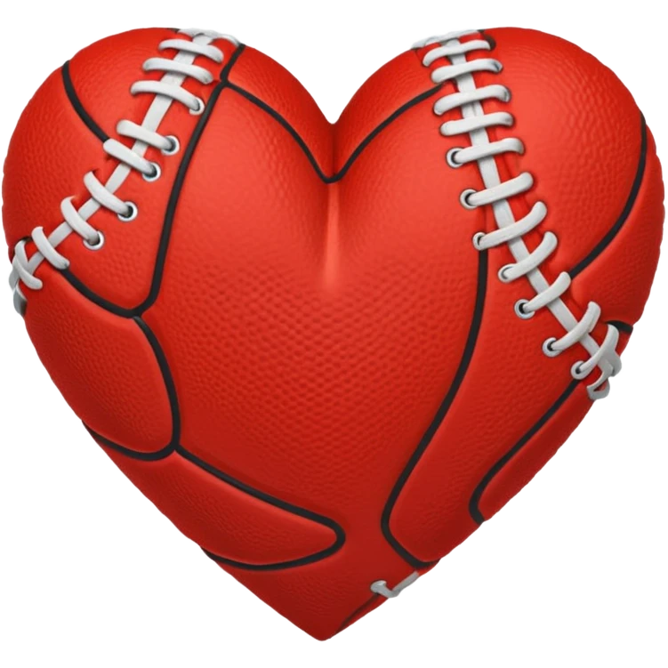 sports themed heart emoji