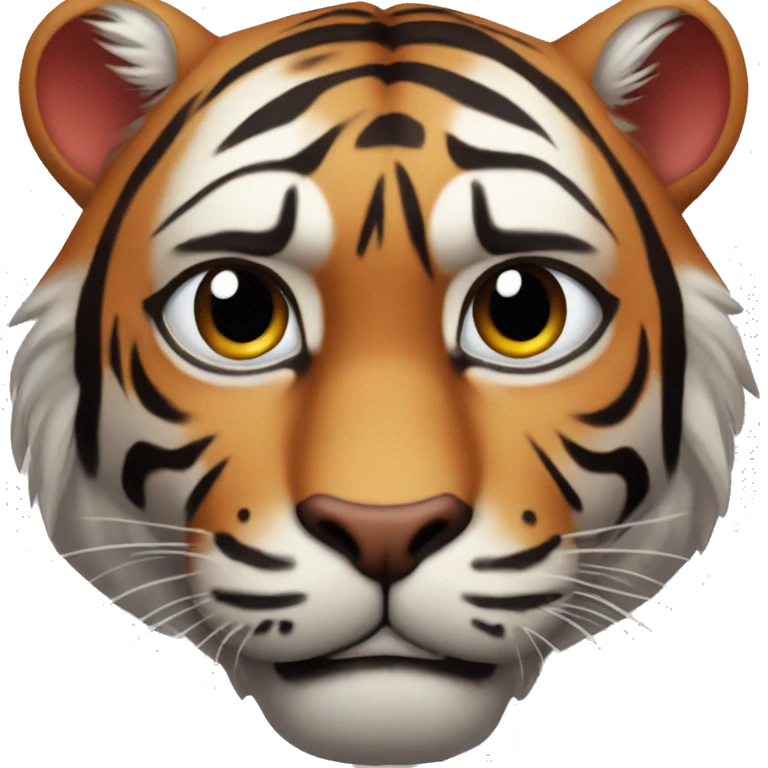 Tigre avec des yeux rouges emoji