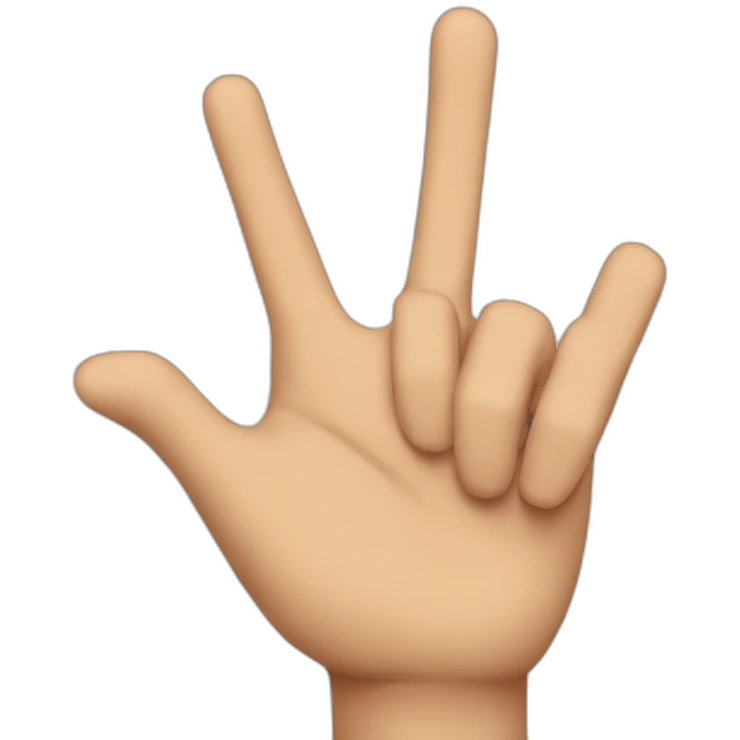 finger saying no emoji