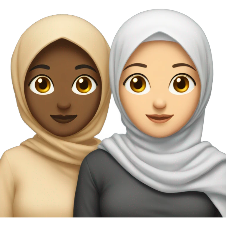 Two Lesbian hijabi girls emoji
