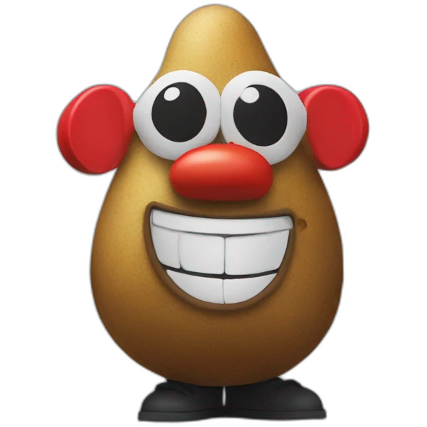 Mr potato head at a rave emoji