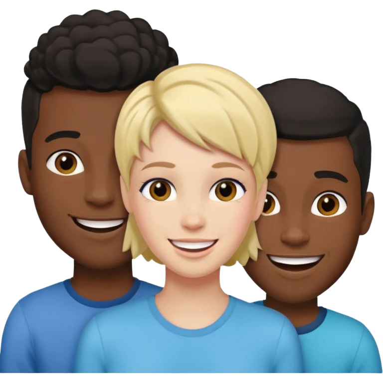 Femboy with 2 black dude emoji