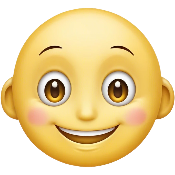 Cute eyes smiley emoji saying hi  emoji