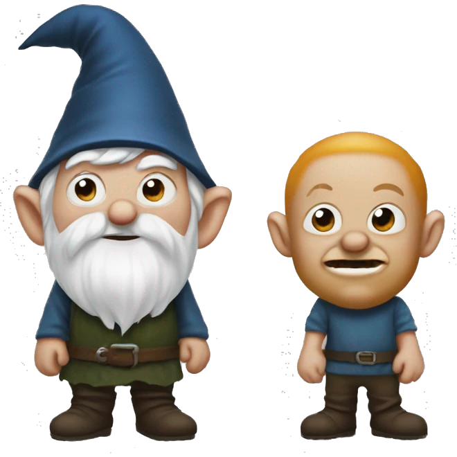 gnome with evil grinn emoji