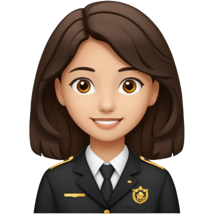 Quiero a una persona morena no tan morena , que sea una adolescente , que lleve uniforme escolar , con un pelo ondulado pero que sea negro castaño,pero no regido , pero que tenga una sonrisa suave, pero que este con un fondo blanco. Pero no tan ondulado tirando para liso emoji