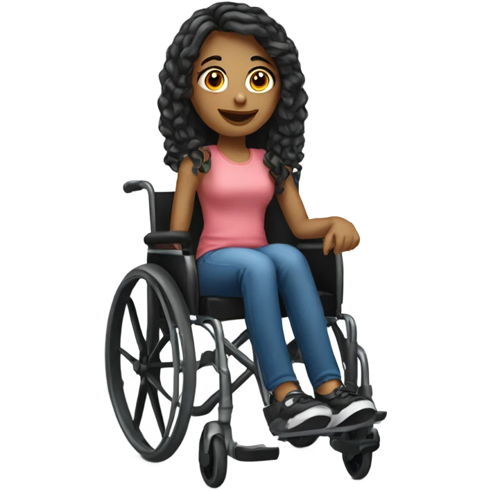 Pretty girl in wheelchair emoji