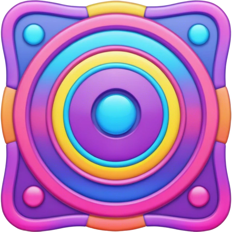 Psychedelic colored Border line emoji